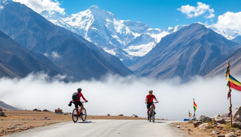 Лучшие маршруты для путешествия на велосипеде по Азии - иллюстрация