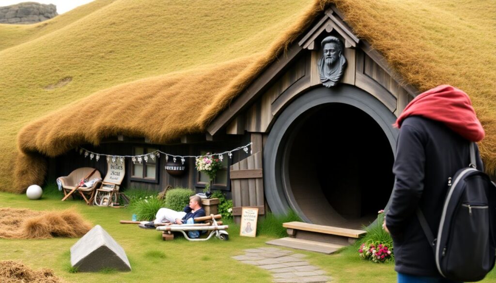 Путешествия по местам съемок Властелина колец в Новой Зеландии - иллюстрация