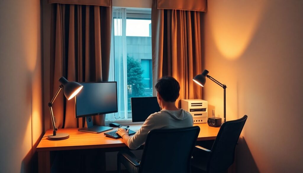 Как создать продуктивное рабочее место в любом отеле или квартире - иллюстрация