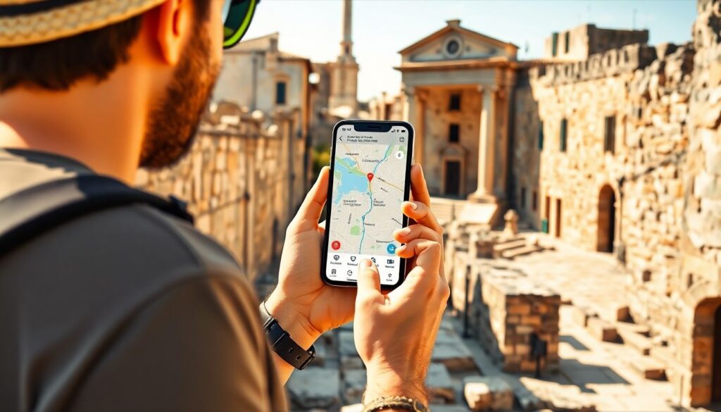 Путешествия по самым старым городам мира - иллюстрация