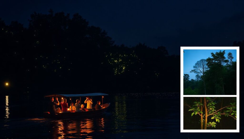 Лучшие места для наблюдения за светлячками - иллюстрация