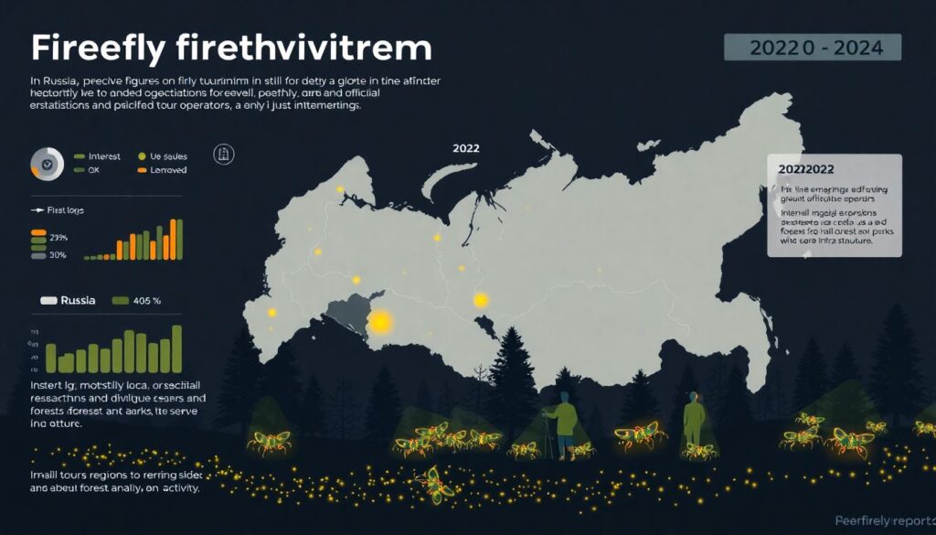 Лучшие места для наблюдения за светлячками - иллюстрация
