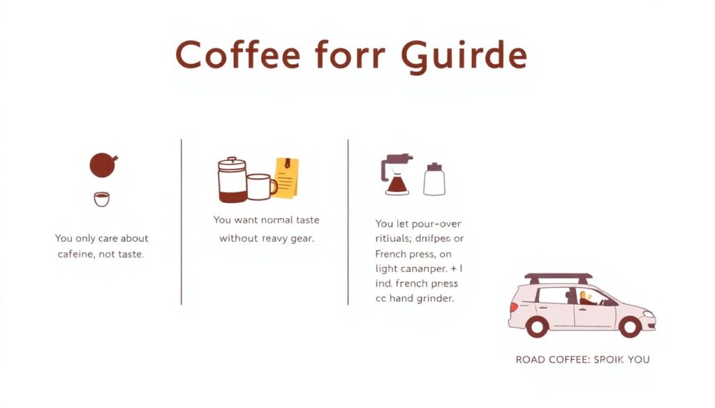 Как приготовить вкусный кофе в походных условиях - иллюстрация