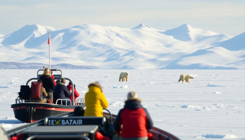 Лучшие места для наблюдения за полярными медведями - иллюстрация