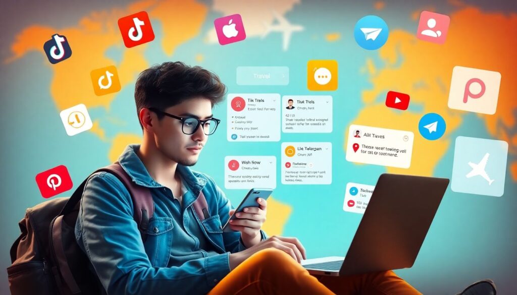 Как использовать социальные сети для планирования путешествий - иллюстрация