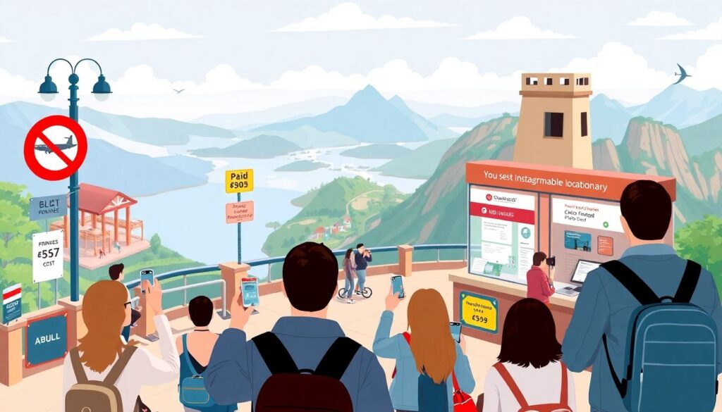 Путешествия по самым инстаграмным местам мира: ожидания и реальность - иллюстрация