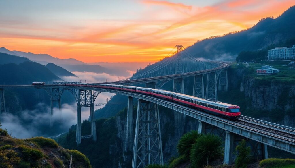 Самые красивые и необычные мосты для поездов - иллюстрация