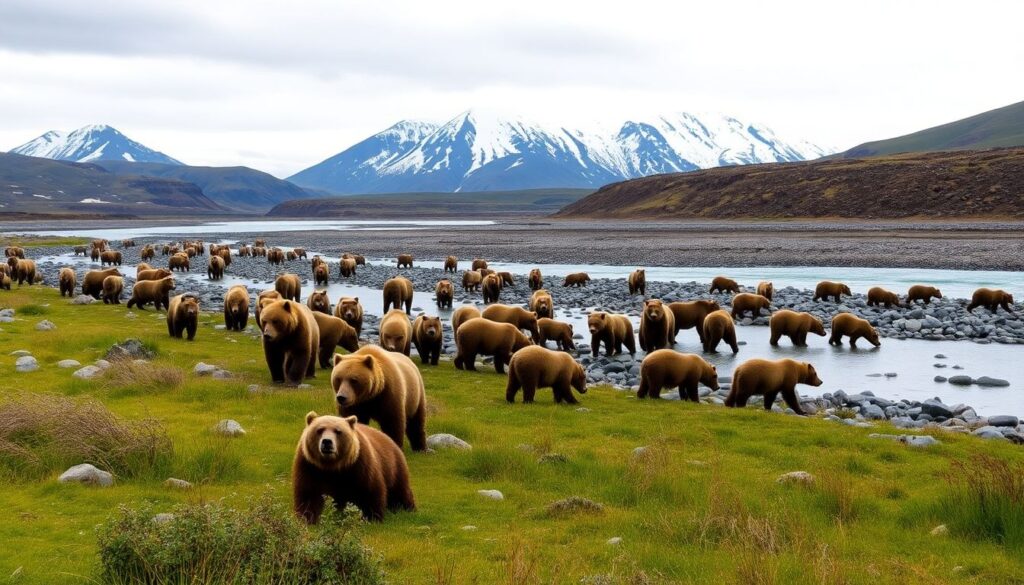 Лучшие места для наблюдения за медведями в дикой природе - иллюстрация