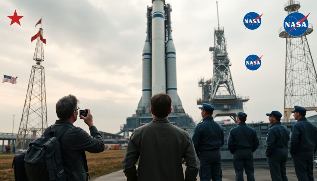 Путешествия по местам, связанным с историей космонавтики - иллюстрация