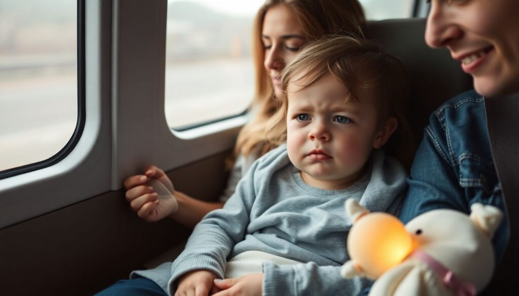 Как путешествовать с маленькими детьми без стресса для родителей - иллюстрация