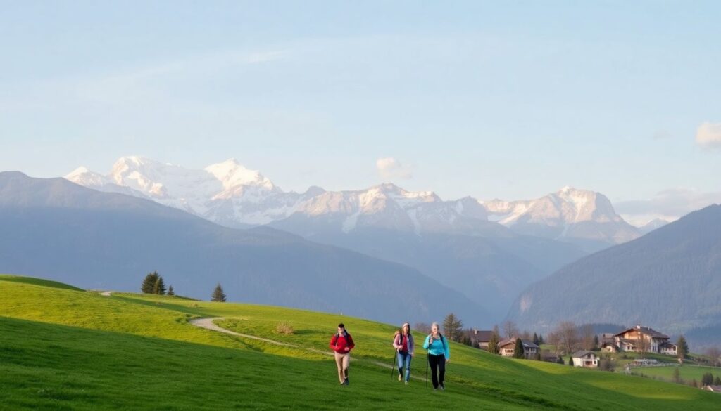 Лучшие маршруты для треккинга в Альпах - иллюстрация